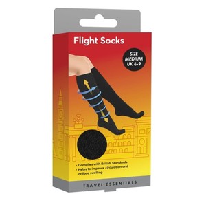 S&s Travel Flight Socks Med