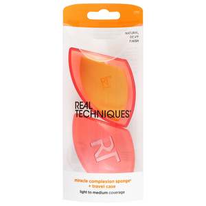 Real Techniques: RT SPONGE - MIRACLE COMPLEXION SPONGE + TRAVEL CASE #1711