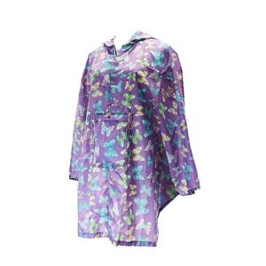 Eco Chic: LARGE FOLDABALE PONCHO - BUTTERFLIES
