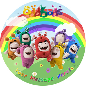 Products: Oddbods Edible Cake Image - can be personalised - The Monkey Tree