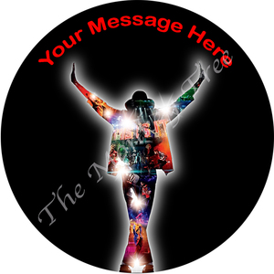 Michael Jackson Edible Cake Image 2 - can be personalised - The Monkey Tree