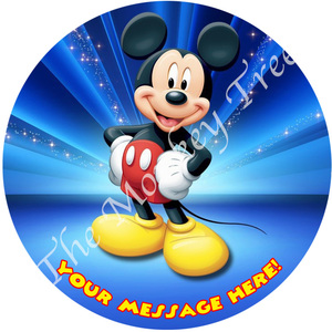 Mickey Mouse Edible Fondant Cake Topper 1 - can be personalised - The Monkey Tree