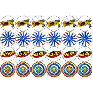 NERF Edible Cupcake Images - The Monkey Tree