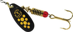 Freshwater Lures: Mepps - Black Fury Yellow