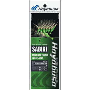 Sabikis: Hayabusa - Double Glow Fish Skin Sabiki EX132