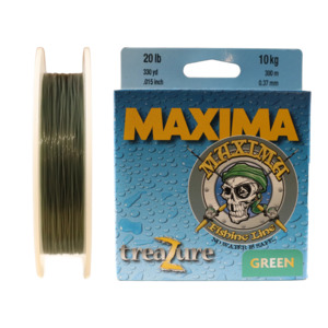 Monofilament: Maxima - Treazure Green 300m Spools