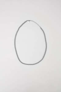 Necklaces: braid necklace / silver