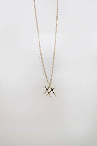 xx necklace / gold