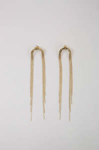 fall earring / gold