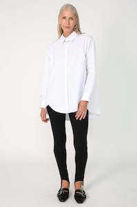 unbutton shirt / white
