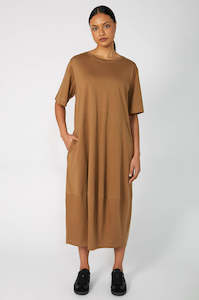 spin dress / pecan brown