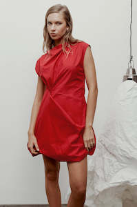 Dresses: finite dress / chilli red