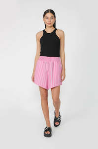 actual short / pink|white stripe