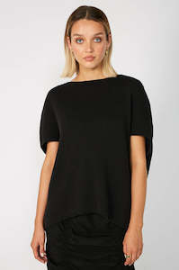 Knitwear: sphere sweater / black