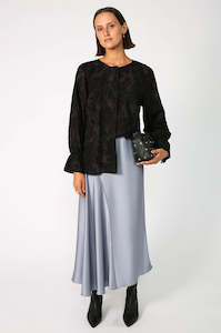 lateral skirt / smoked blue