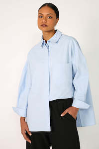 tabard shirt / oxford blue