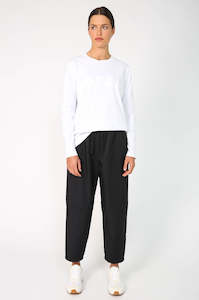 academy mode top / white|white