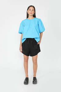 Under 50: adhere top / aqua blue