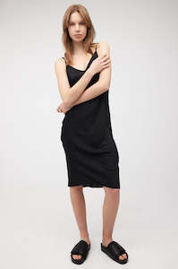 slide midi slip / black