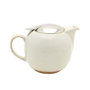 Teapots, Strainers & Infusers: Teapot 680ml Earth Natural White