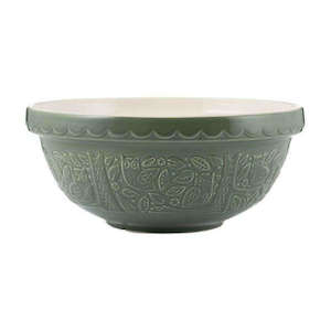 Mason Cash: Mixing Bowl Owl Forest Green 26cm