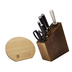 Shun Knives: Classic 7 Piece Knife Block Set + FREE Hinoki Cutting Board