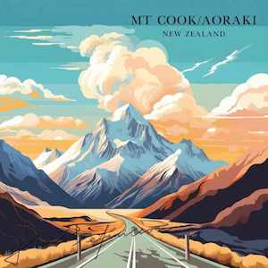 Giftware: Double Sided Print Mt Cook