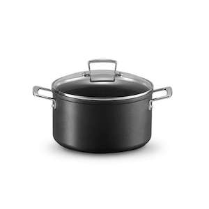 Casserole Dishes: Toughened Non-Stick Deep Casserole with Lid 24cm