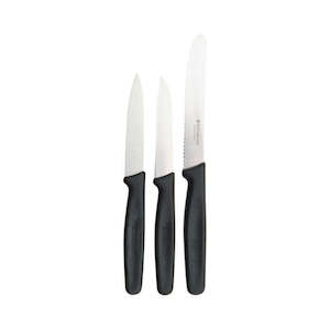 Other Knives: Paring Knife 3 Piece Set Black