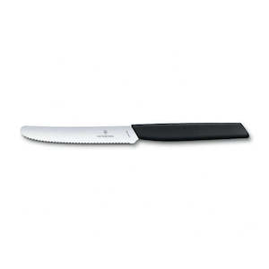 Knives: Tomato Serrated Knife Wavy Black