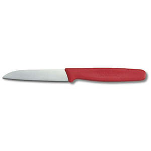 Knives: Paring Knife Straight Blade Red 8cm