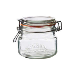 Square Clip Top Jar 500ml