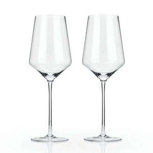 Viski: Raye Crystal Bordeaux Glasses Set of 2