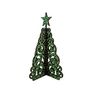 Giftware: Koru Tree Flatpack Small Koru Green
