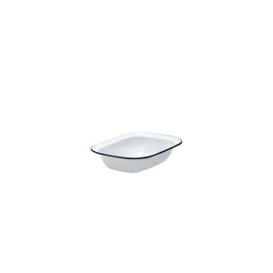 Pie Dish 28x21cm White/blue