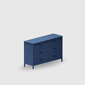 Mood Furniture: Doug 6 Drawer Lowboy - Colour