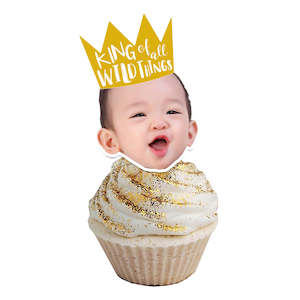 Cupcake Face Toppers: Cupcake Face Toppers - King of Wild Things