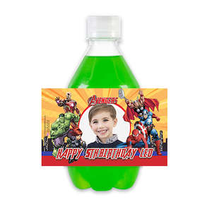 Avengers: Avengers Personalized Fizzy Drink Label