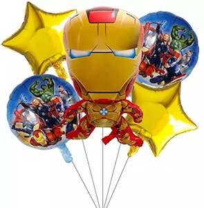 Ironman Foil Balloons (5pcs)