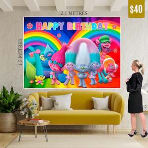 Birthday Banner: Troll Banner