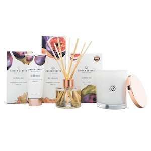 Cart Page What About: Linden Leaves Amber Fig Candle, Diffuser And Hand Cream