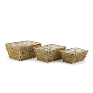 Oceans Baskets: Seagrass Rectangular Basket Set/3 33Lx25Wx17Hcm - Natural