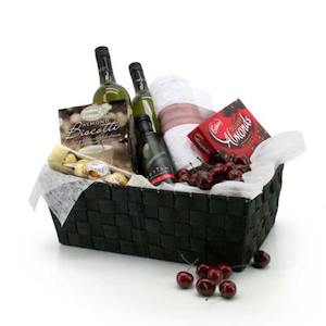 Oceans Baskets: Poly Weave Hamper Tray 38Lx26Wx13Hcm - Black