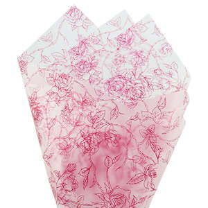 Oceans Bopp Cello: Cello Frost Rose Sheet 50x60cm (50mu) Pk/50 - Magenta
