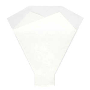 Oceans Bopp Cello: Cello Monte Fibre Sleeve 50Lx42TWx12BWcm Pk/50 - White (17A224)