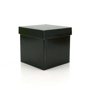 Cube Gift Box w/Lid 18Sqx18Hcm Pk/10 - Black