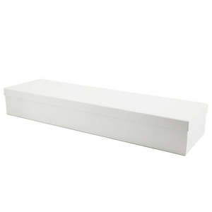 Elegant Rose Solid Box Dozen 75Lx21Wx11Hcm - White
