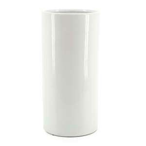 Ceramic Cylinder Vase 18Diax40Hcm - Ivory (03-DOL3)