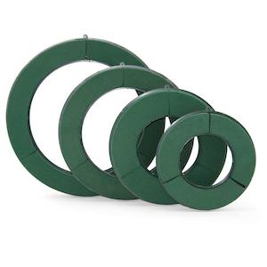 Oasis Naylorbase Wreath 35Diacm (14") Pk/2 - Green (4509)