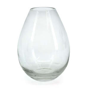 Oceans Glassware: Glass Teardrop Vase 7.8TDx9BDx24.5Hcm - Clear (02-TEARDROP-18)